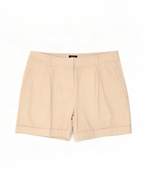Damskie spodenki Chino Oasis UK 12 Medium W30 Beżowa bawełna