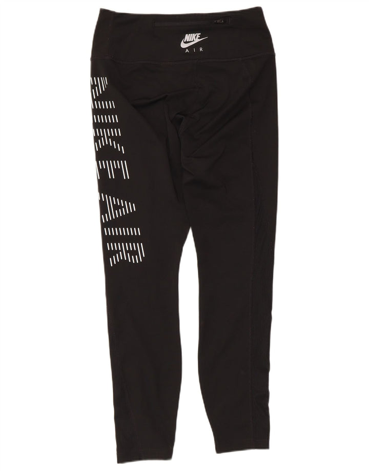 Damskie legginsy Nike Graphic UK 8, małe, czarne, poliestrowe
