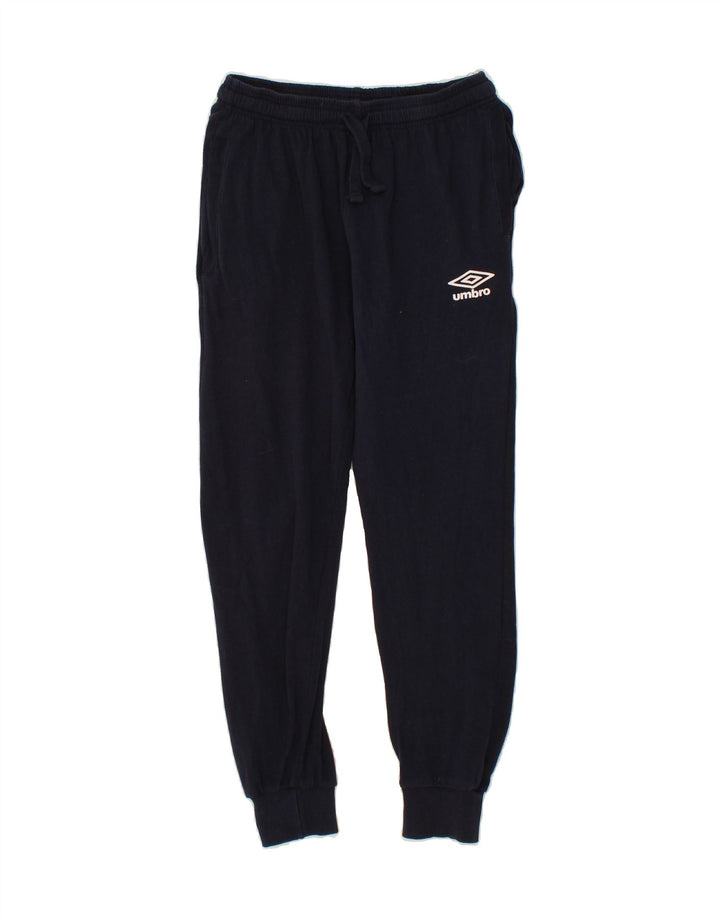 UMBRO Mens Tracksuit Trousers Joggers Small Navy Blue Vintage Umbro and Second-Hand Umbro from Messina Hembry 