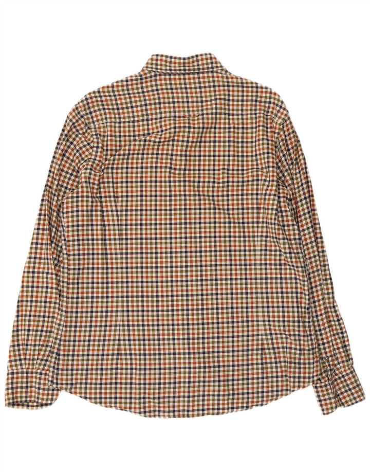 Koszula męska Massimo Dutti, duża, wielokolorowa, bawełniana w kratę