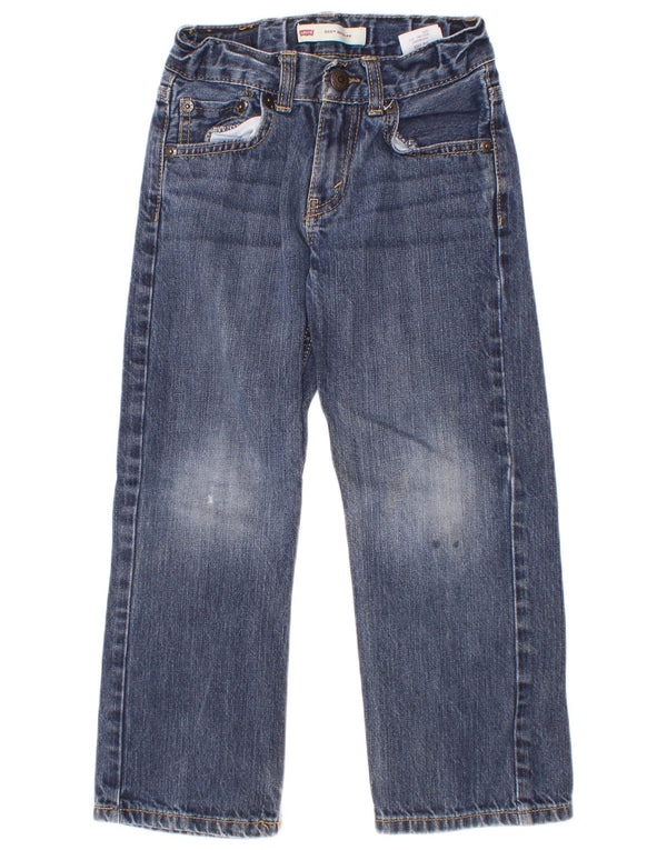 Levi's Boys 505 Proste dżinsy o regularnym kroju 5-6 lat W22 L20 Niebieskie bawełniane
