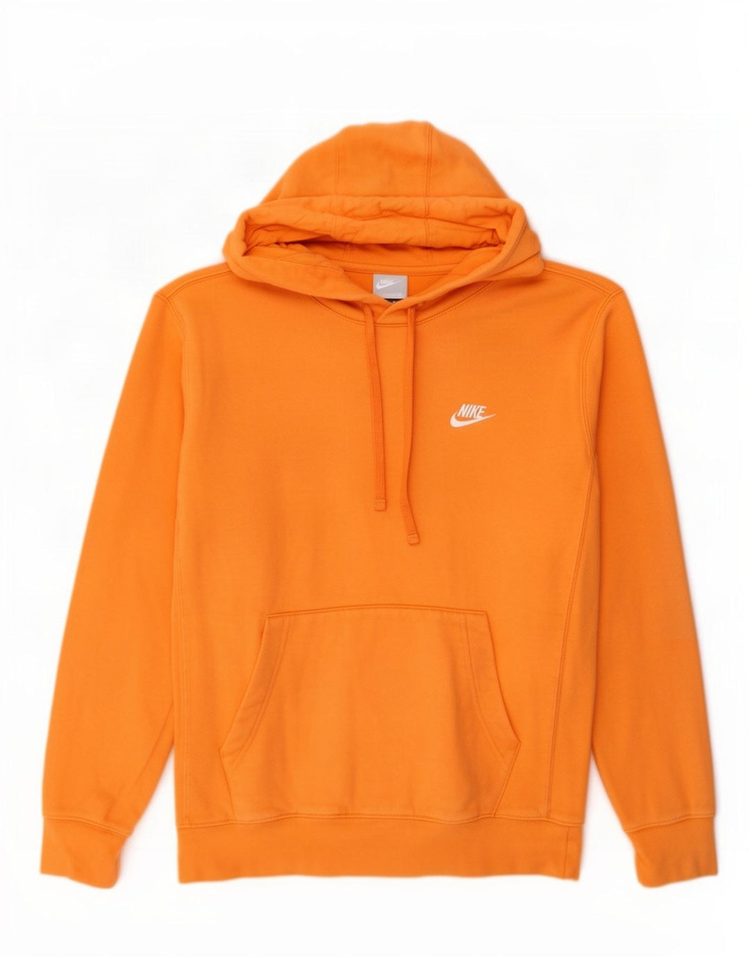 Męski sweter z kapturem Nike, mały, pomarańczowy, bawełniany