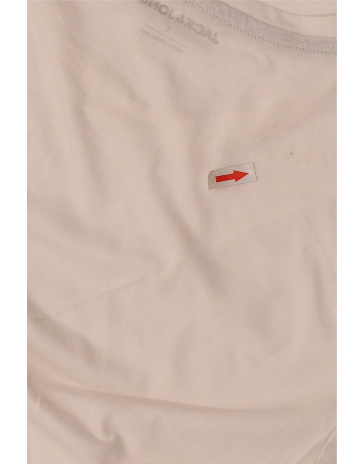 T-shirt męski Jack & Jones, duży, biały, bawełniany