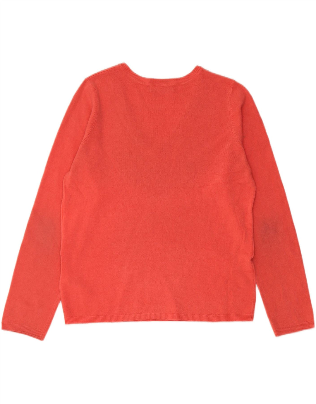 Marks & Spencer Damski sweter z dekoltem w kształcie litery V, UK 12, średni czerwony akryl