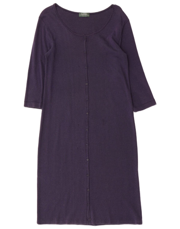 Sukienka damska Ralph Lauren Petite z rękawem 3/4, UK 10, mała, granatowa