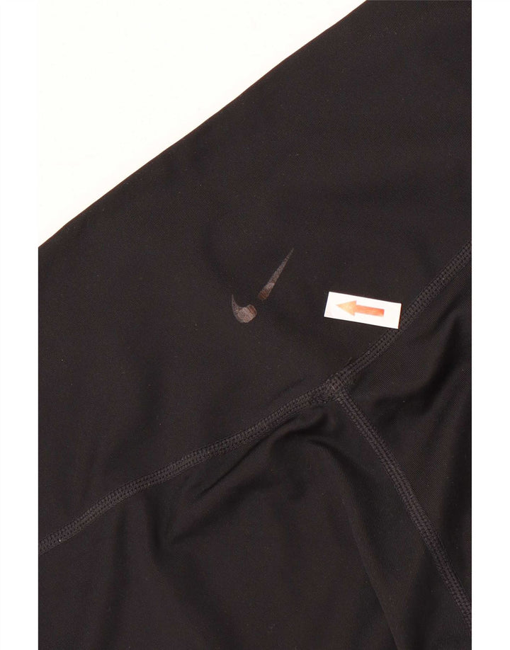 Damskie legginsy Nike Dri Fit Graphic UK 14, duże, czarne, poliestrowe
