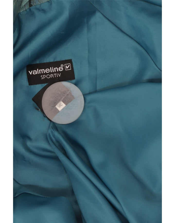 Damski płaszcz oversize VALMELINE EU 36 w małych niebieskich blokach kolorów