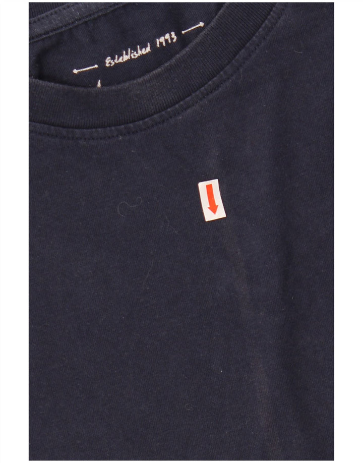 Męska koszulka graficzna WEIRD FISH Top 2XL, granatowa, bawełniana