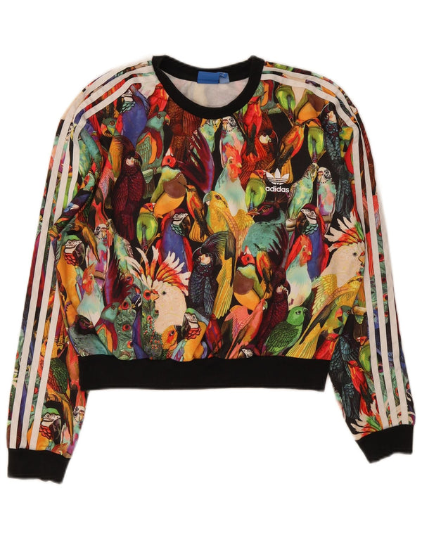 Damska bluza Adidas Crop Jumper UK 12 Średnia wielobarwna