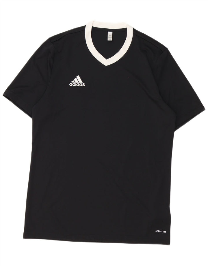 Męska koszulka Adidas Aeroready Top, duża, czarna, z poliestru
