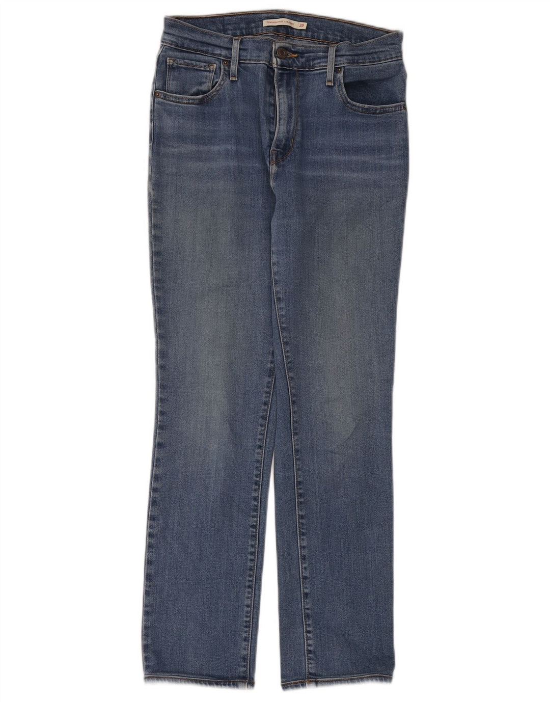 Damskie jeansy Levi's 724 z wysokim stanem i prostym W28 L28 Niebieskie