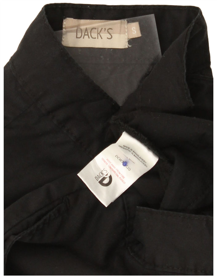 Damskie spodnie dresowe DACK'S, małe W27 L26, czarne Tencel