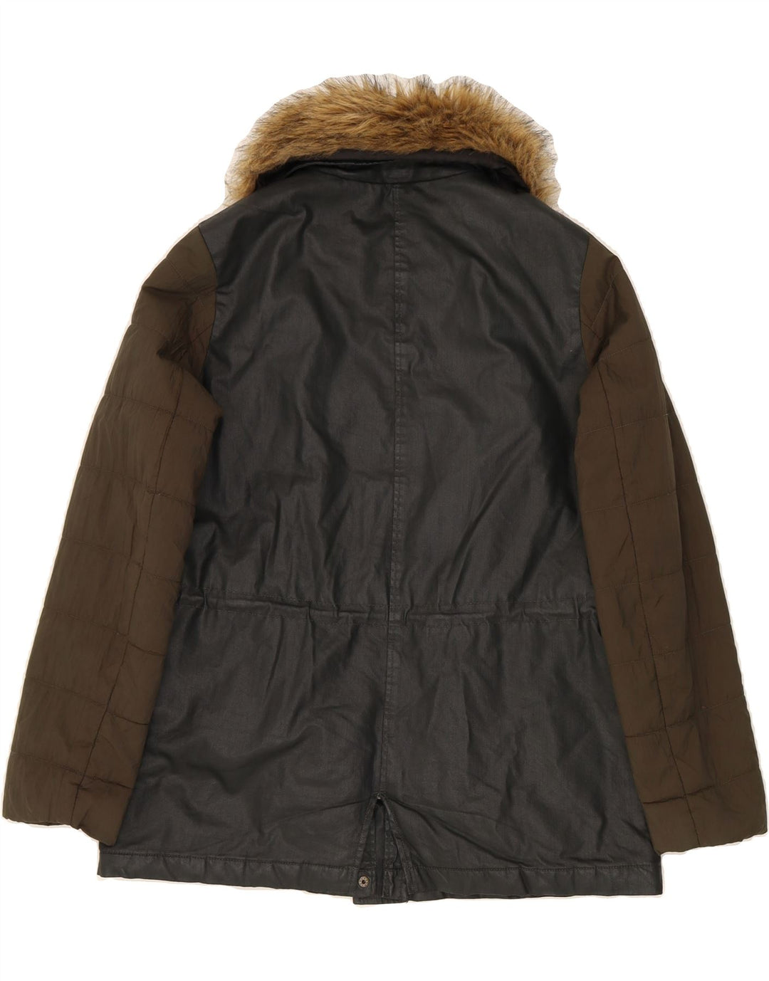 MONSOON Womens Windbreaker Jacket UK 14 Large Black Colourblock Cotton Vintage Monsoon and Second-Hand Monsoon from Messina Hembry 