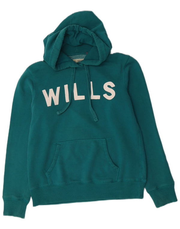 Damski sweter z kapturem Jack Wills, UK 14, duży, zielony, bawełniany