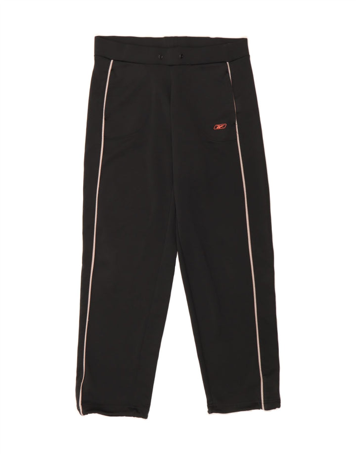 REEBOK Womens Tracksuit Trousers UK 8 Small  Black Polyester Vintage Reebok and Second-Hand Reebok from Messina Hembry 