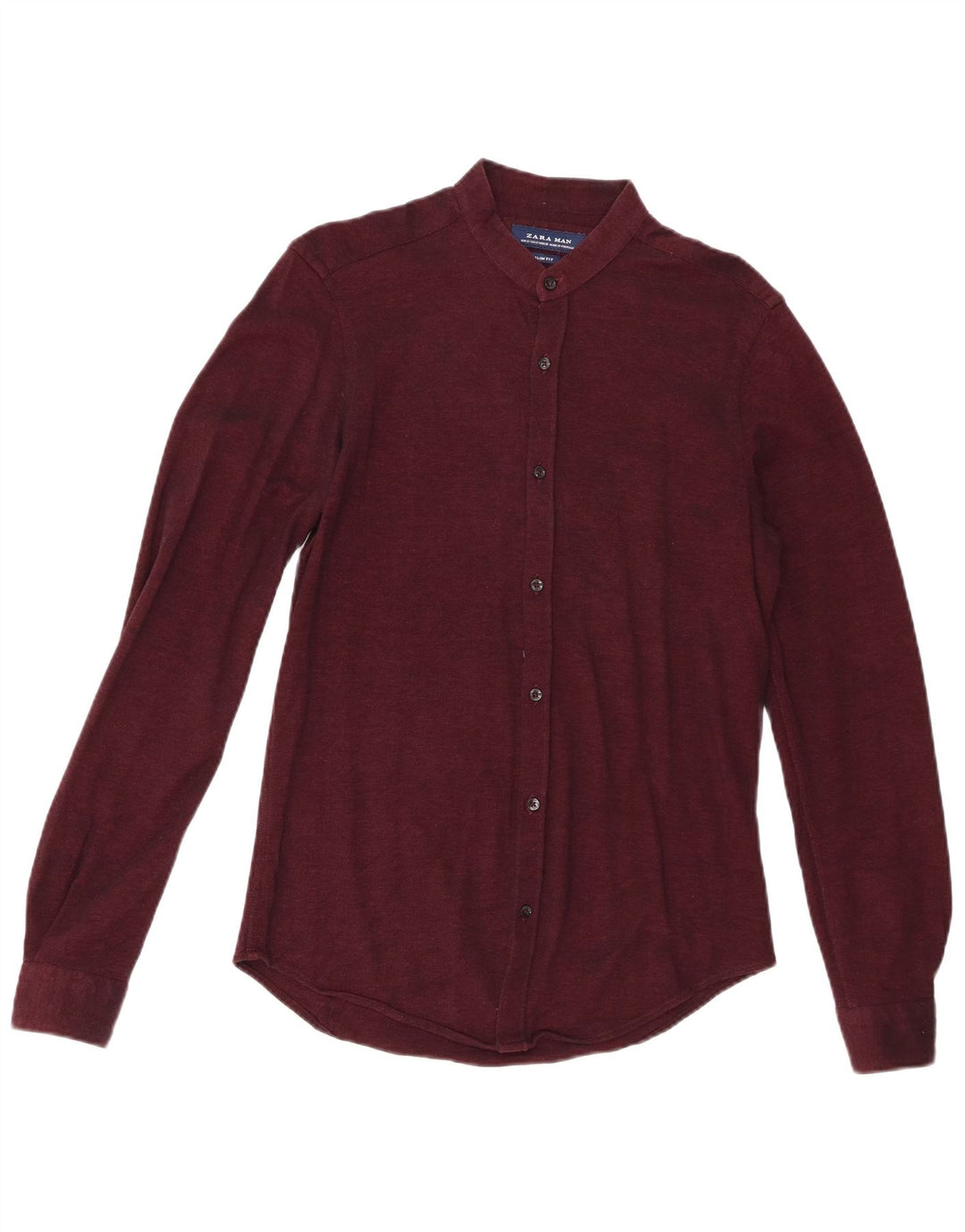 Koszula męska Zara Slim Fit, mała, bordowa