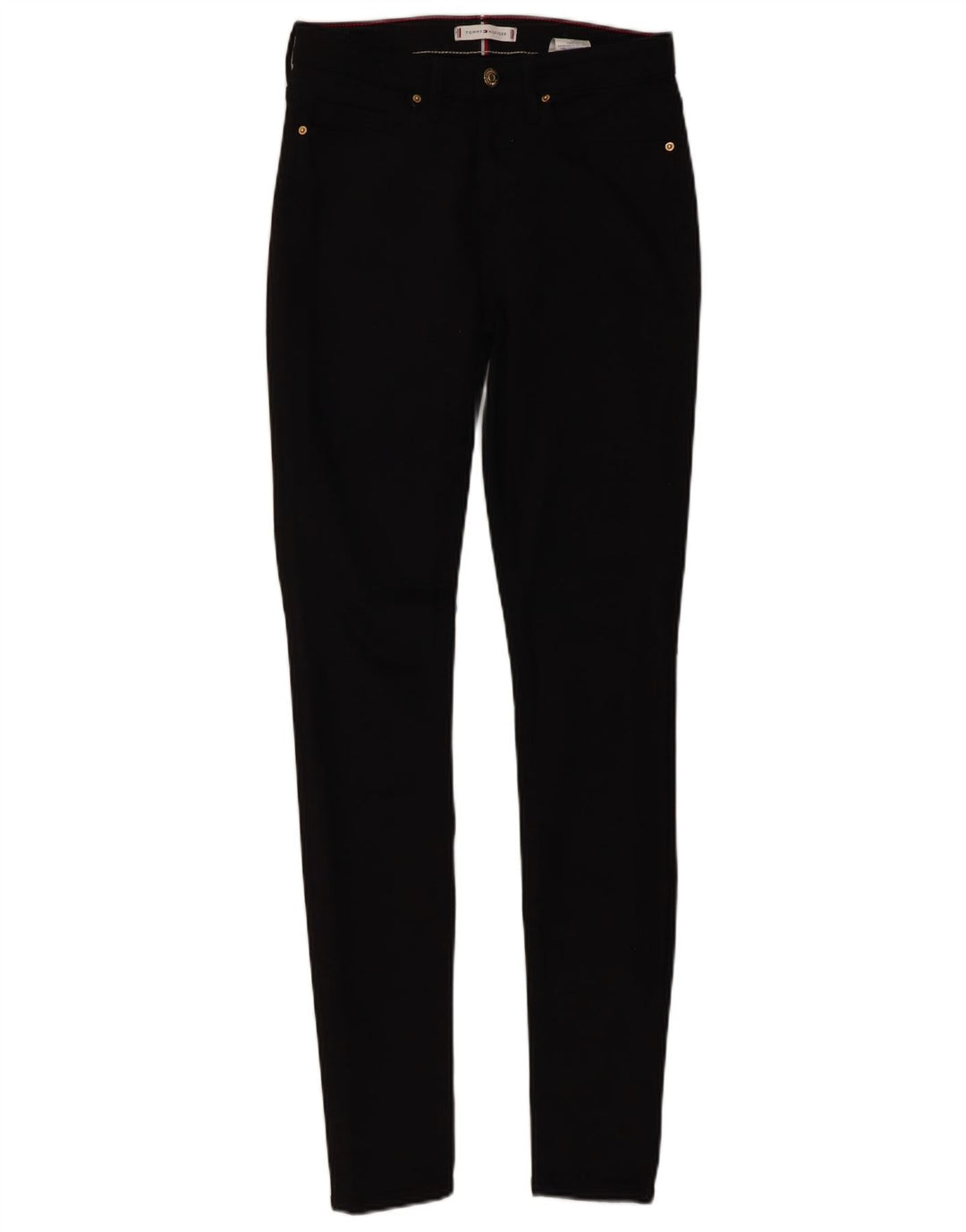 Damskie jeansy obcisłe TOMMY HILFIGER W26 L32 Czarne bawełniane