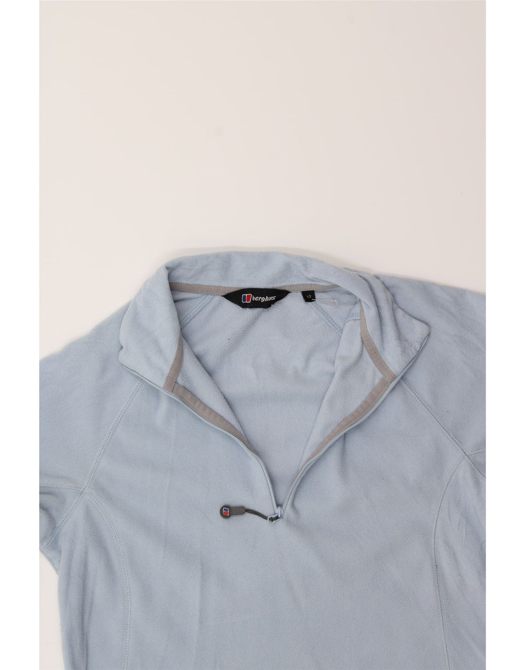 BERGHAUS Womens Zip Neck Fleece Jumper UK 12 Medium Blue Polyester Vintage Berghaus and Second-Hand Berghaus from Messina Hembry 