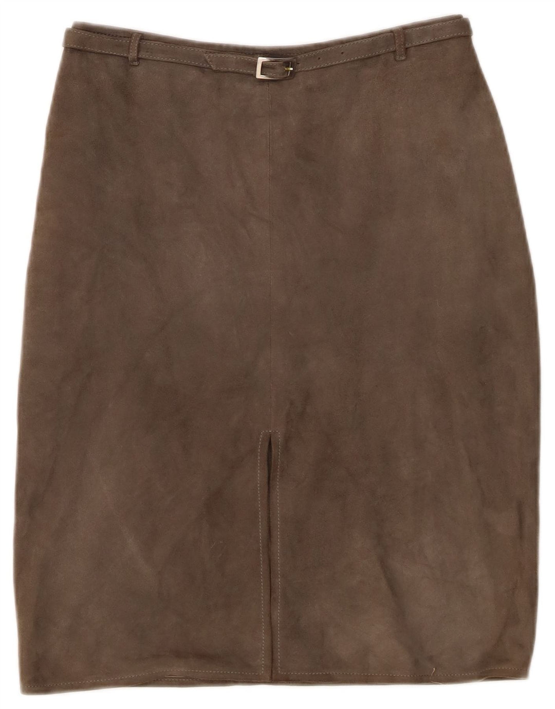Damska zamszowa spódnica w stylu vintage IT 44 Medium W26 Skóra khaki
