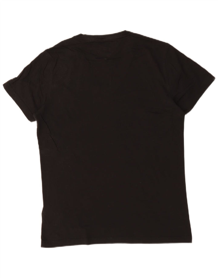 T-shirt męski Tommy Hilfiger Top, średni czarny, bawełniany