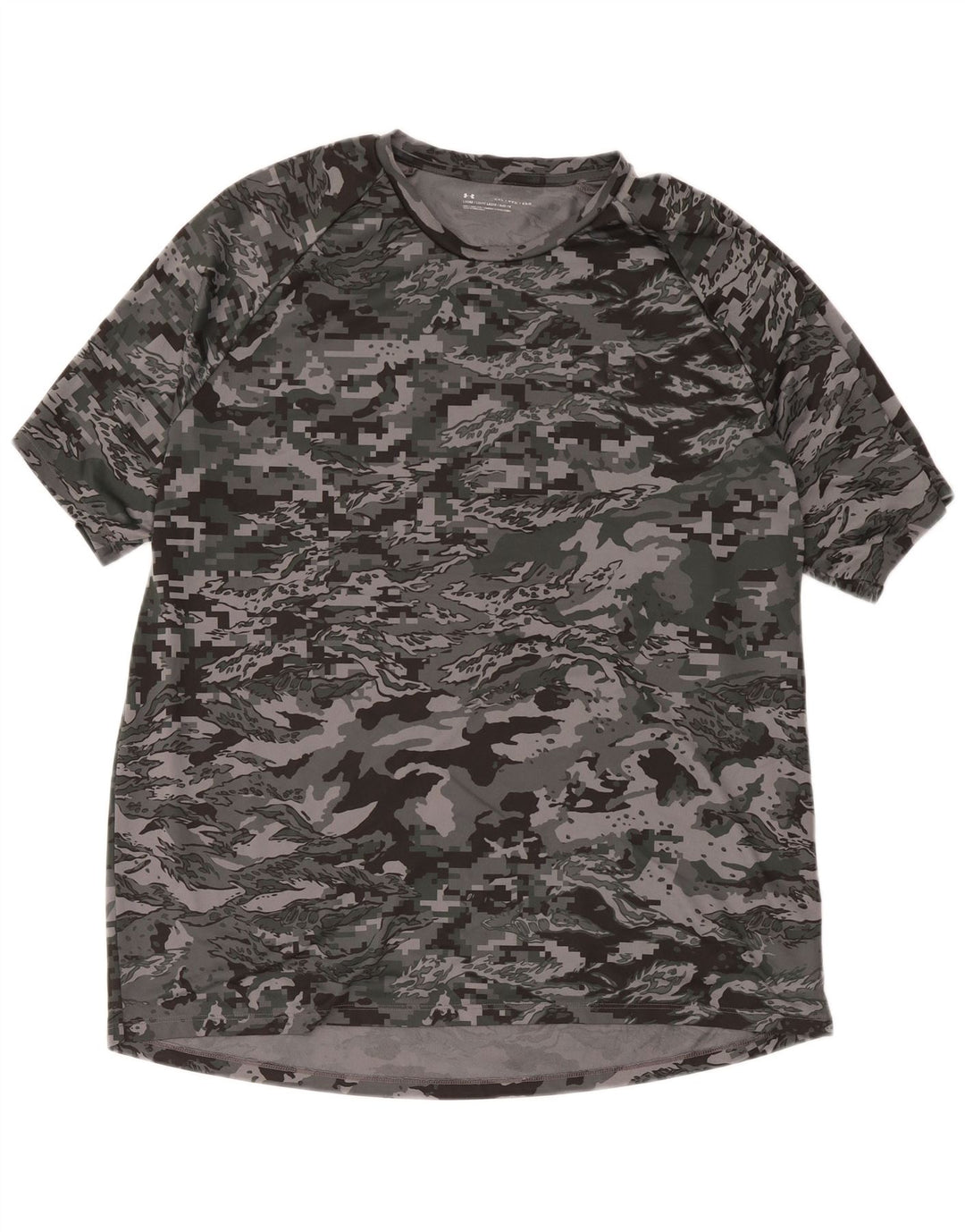 Koszulka męska Under Armour Top 2XL, szary kamuflaż, poliester
