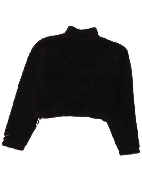 Damski sweter oversize z kapturem i zamkiem błyskawicznym Nike, UK 10, mały, czarny