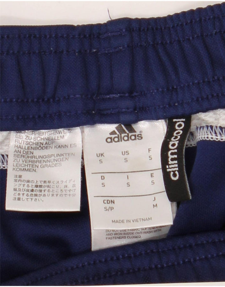 Męskie spodnie dresowe Adidas, małe, granatowe, poliestrowe