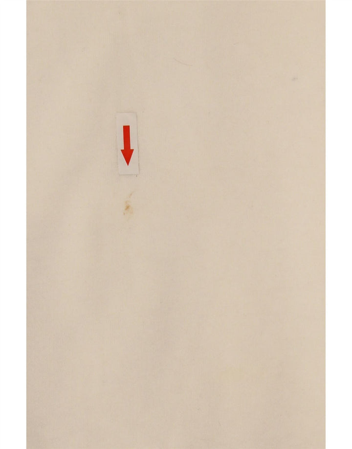 Damski sweter z grafiką Zara UK 14, średni biały poliester