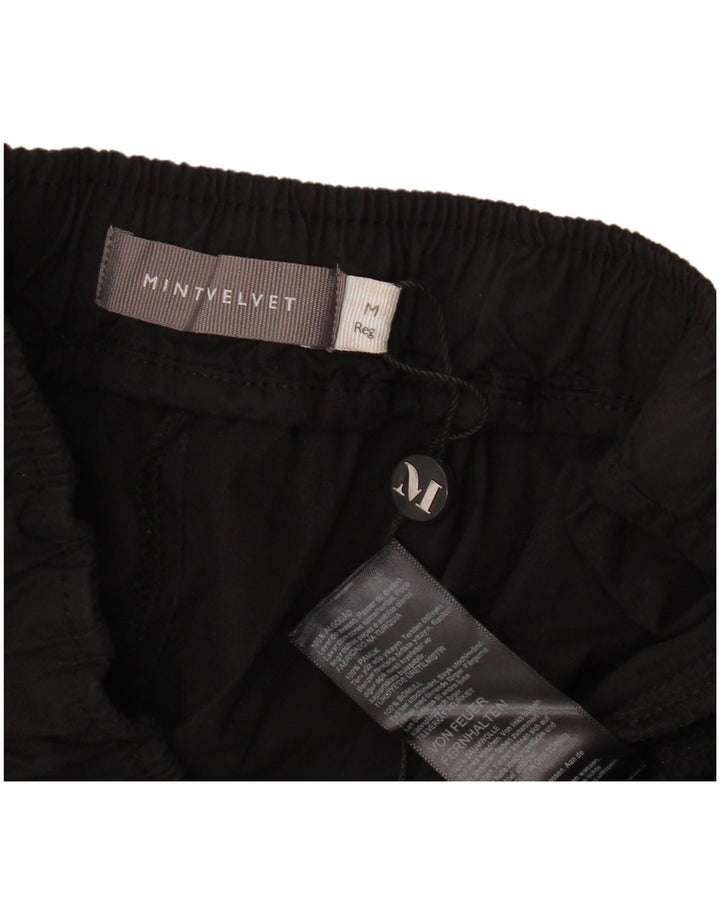 Damskie spodnie dresowe MINT VELVET UK 14, średnie czarne, bawełniane