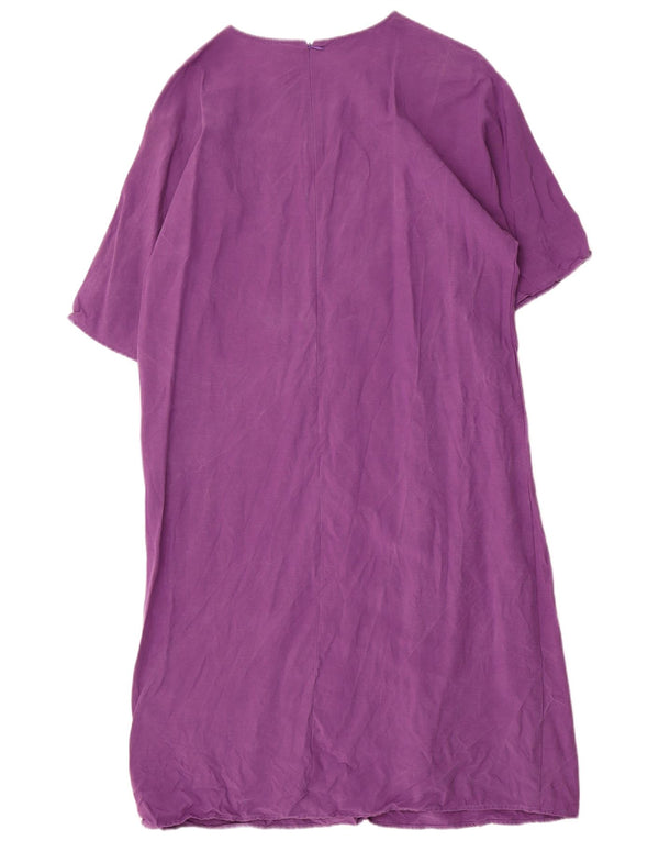 Damska sukienka oversize Stefanel Maxi UK 14 Średni fioletowy Lyocell