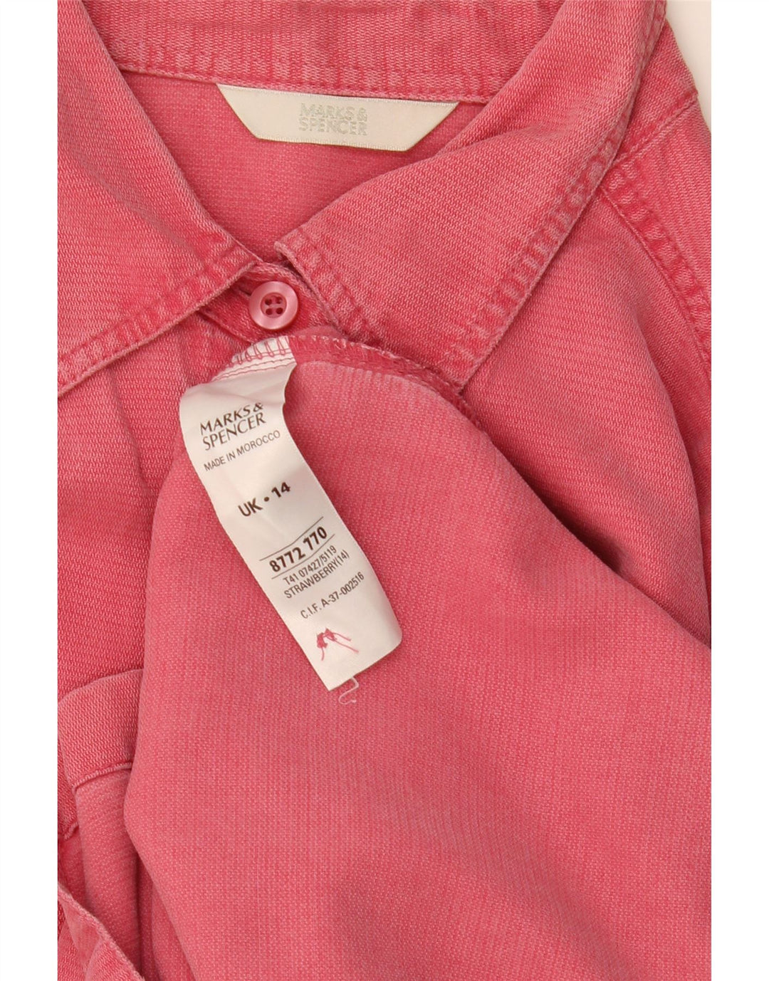 Koszula damska Marks & Spencer UK 14, duża, różowa, z Lyocellu