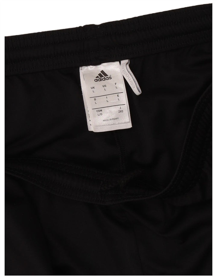 Męskie spodenki sportowe ADIDAS Climalite, duże, czarne, poliestrowe
