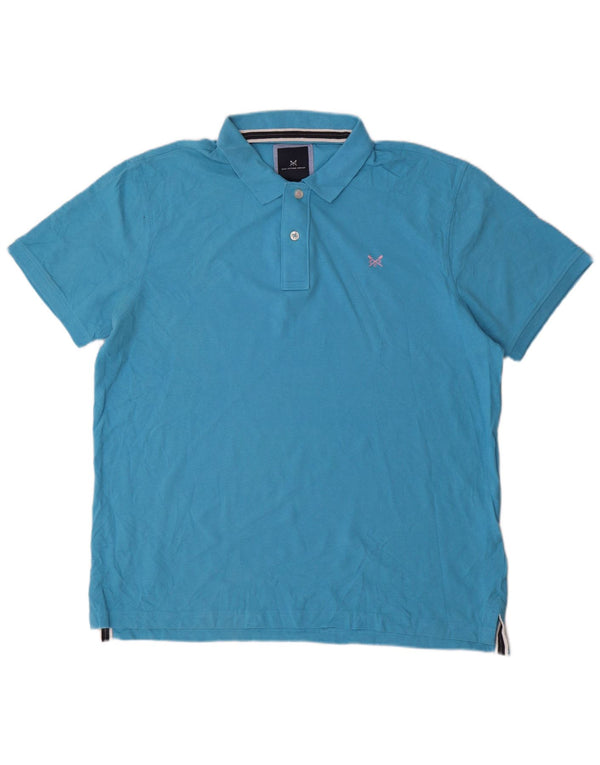 Crew Clothing Męska koszulka polo XL, niebieska, bawełniana