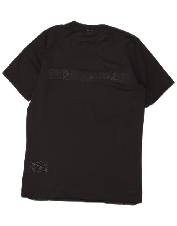 Nike Mens T-Shirt Top Medium Black Colourblock Polyester