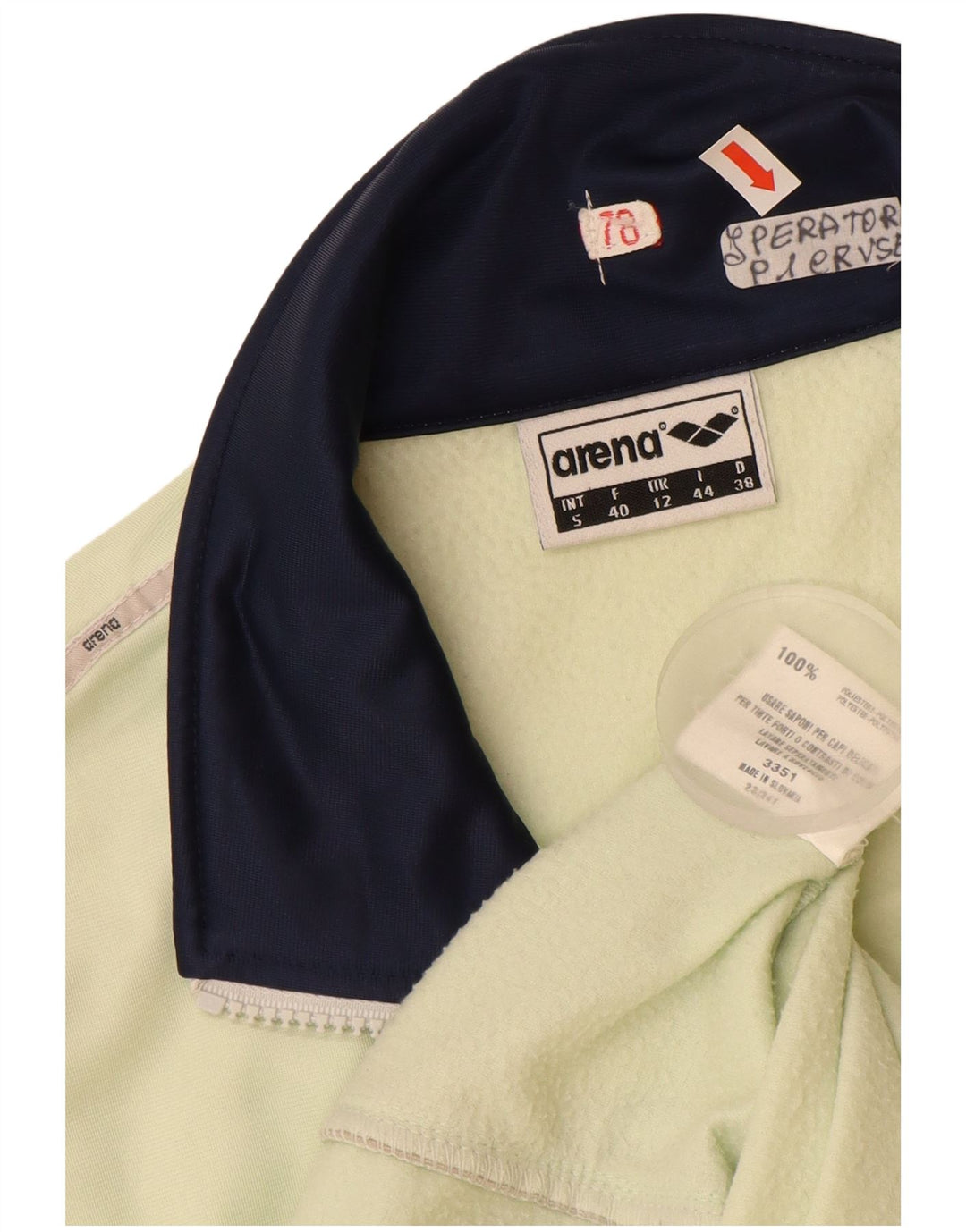 Damska kurtka dresowa ARENA UK 12, średni zielony poliester