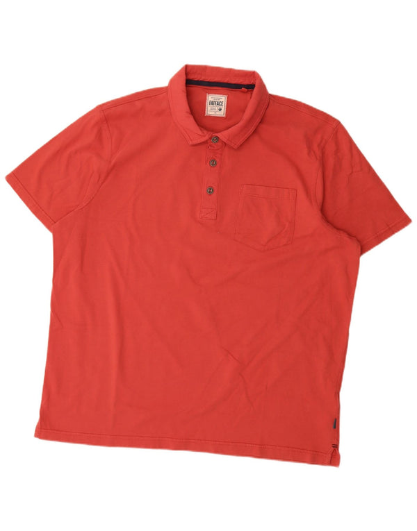Męska koszulka polo Fat Face 2XL, czerwona, bawełniana