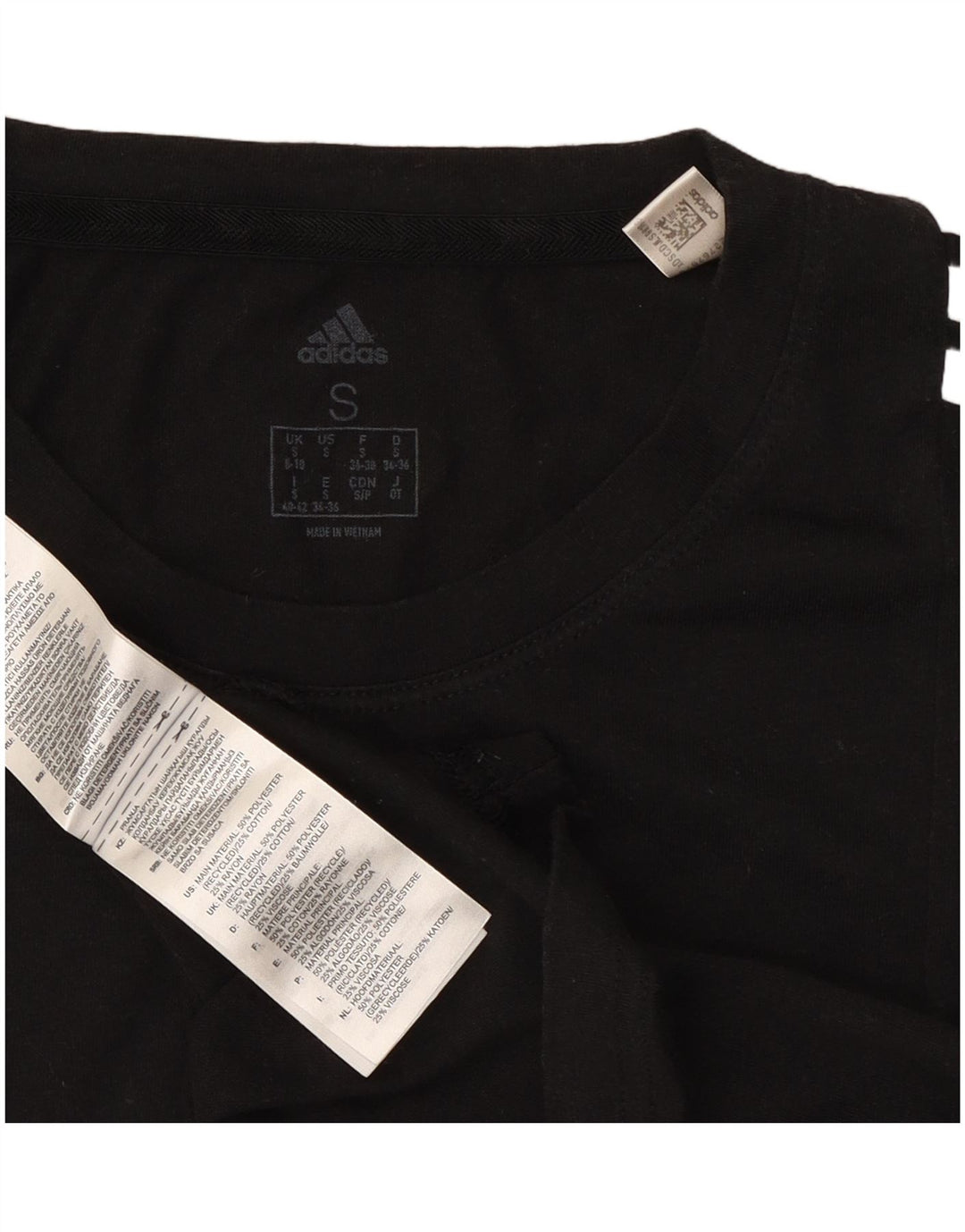 Damska koszulka Adidas Top UK 8/10 Mały czarny poliester