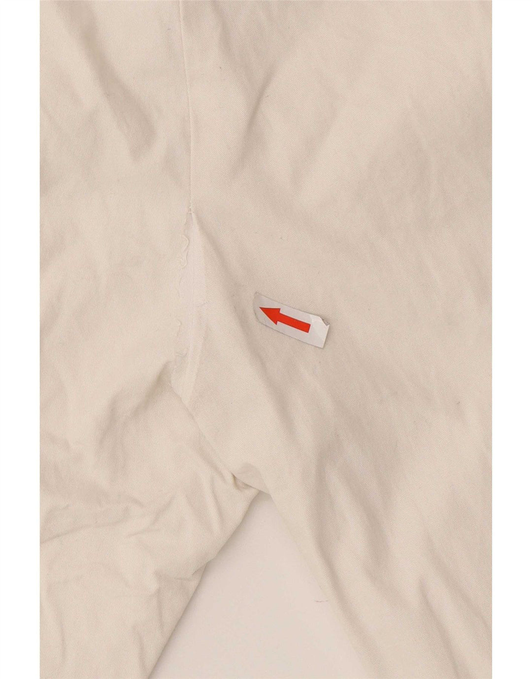 Spodnie damskie Zara Slim Chino, średnie W32 L30, biała bawełna