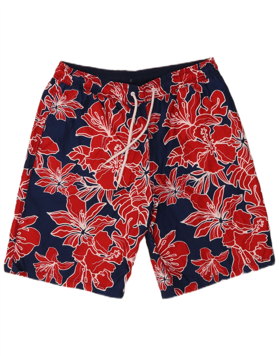 Męskie spodenki kąpielowe Marks & Spencer, średni granatowy, kwiatowy poliester