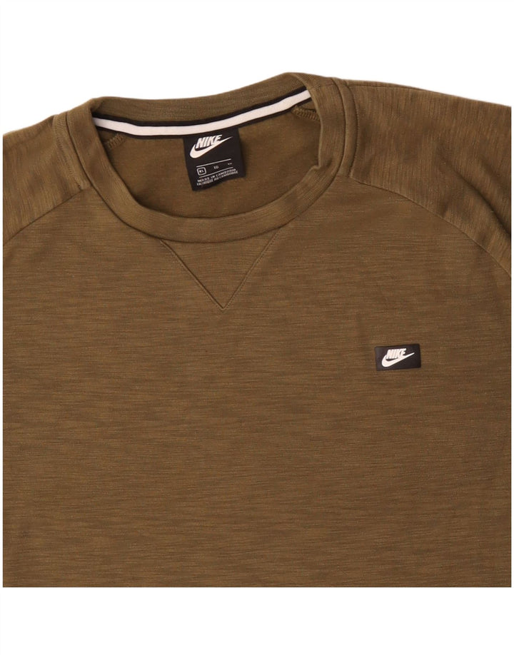 Męski sweter NIKE XL, bawełniany, w kolorze khaki