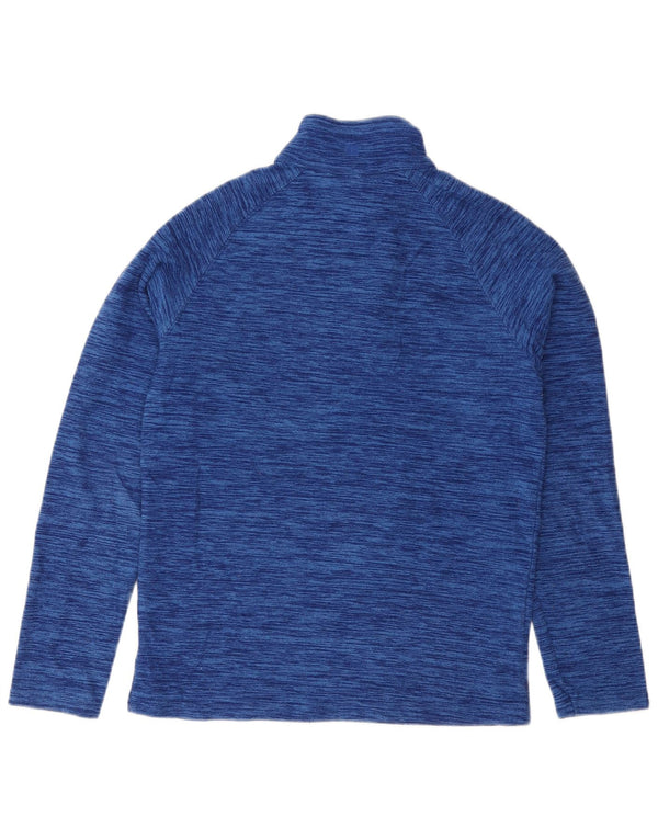 Męski sweter polarowy Mountain Warehouse z zamkiem błyskawicznym XS, granatowy, nakrapiany