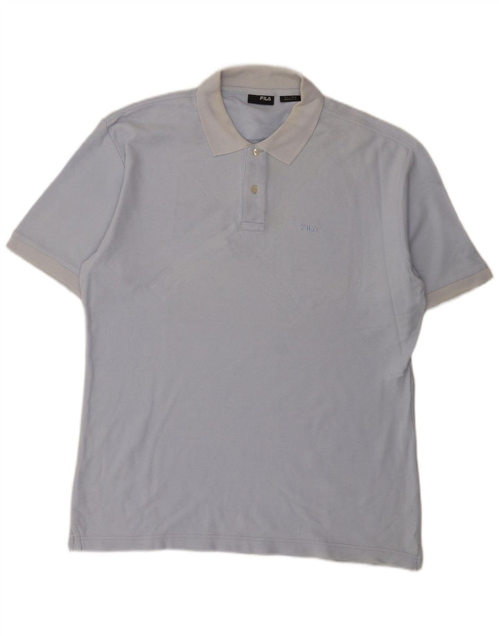 Męska koszulka polo Fila XL, niebieska, bawełniana