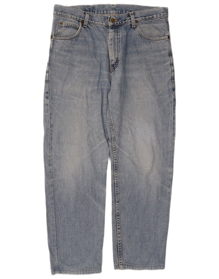 LEE Mens Brooklyn Tapered Jeans W34 L26 Blue Cotton