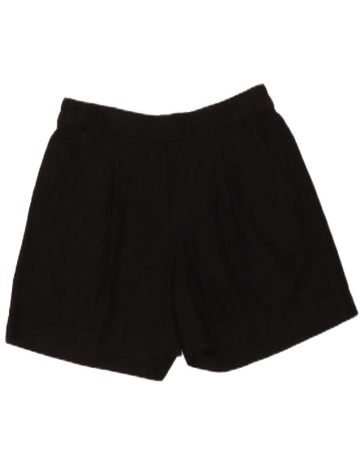 Marks & Spencer Damskie spodenki Chino UK 10 Small W28 Czarne lniane