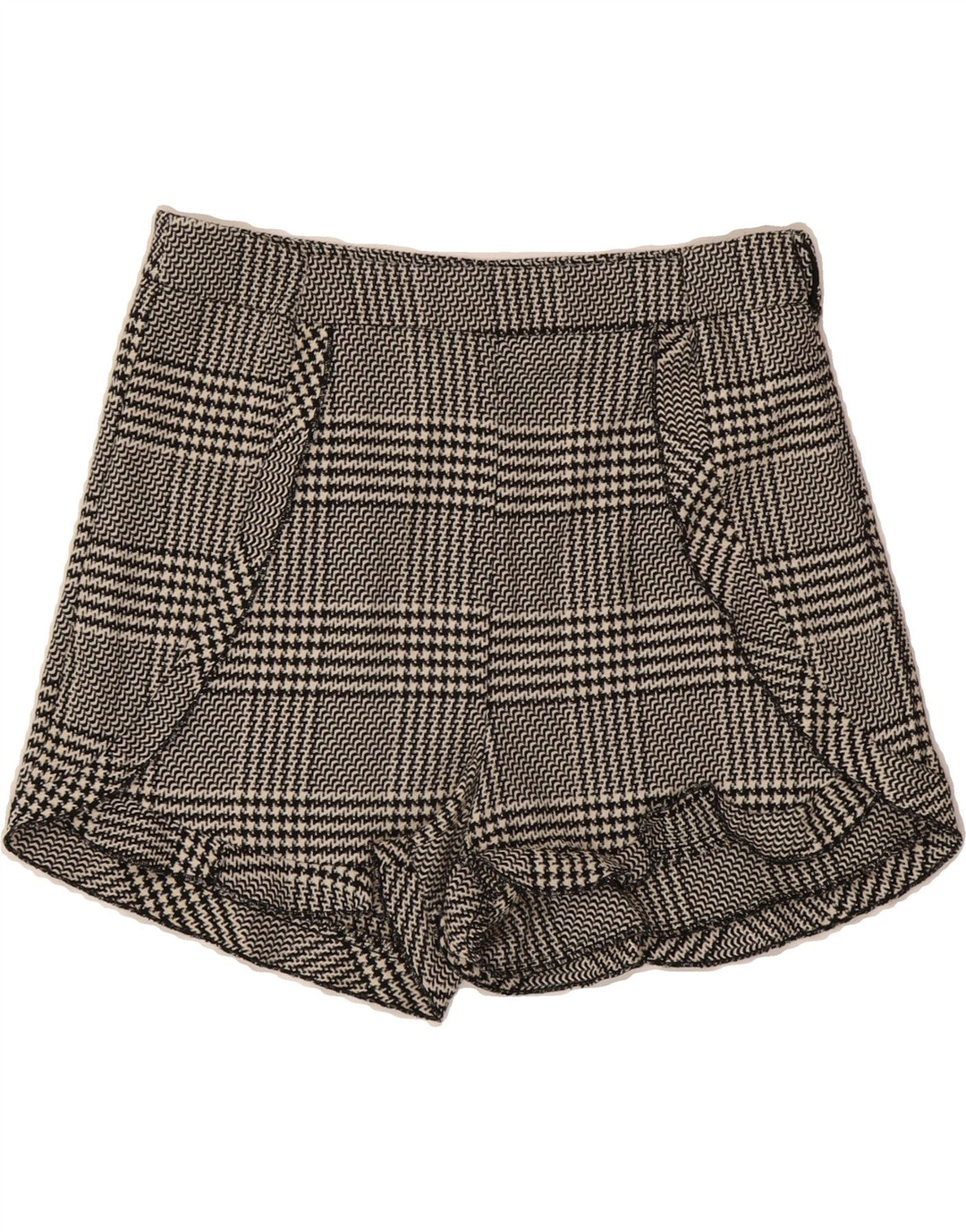 ZARA Womens Casual Shorts XL W32  Grey Houndstooth Vintage Zara and Second-Hand Zara from Messina Hembry 