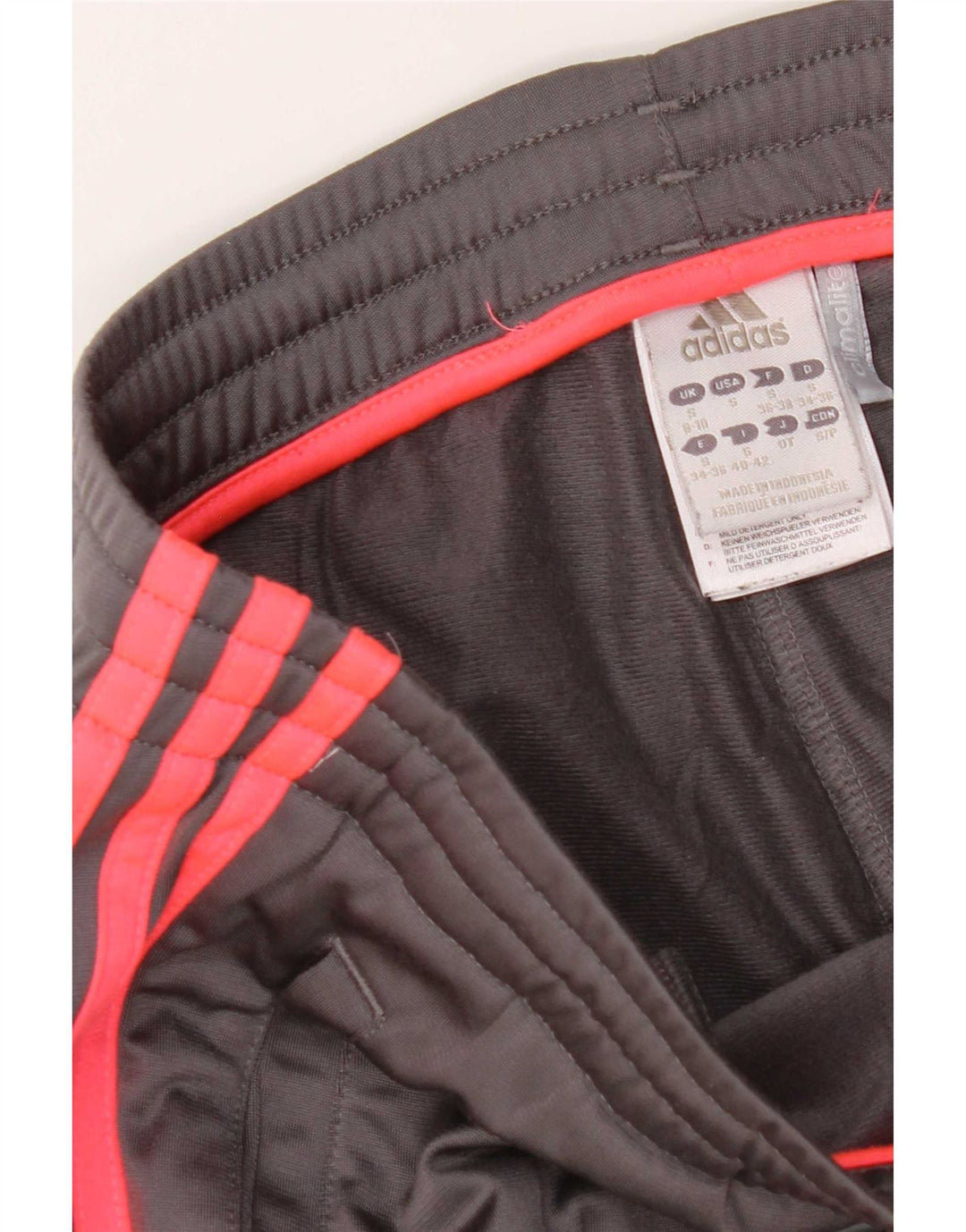 Damskie spodnie dresowe Adidas UK 8/10, małe, szare, poliestrowe