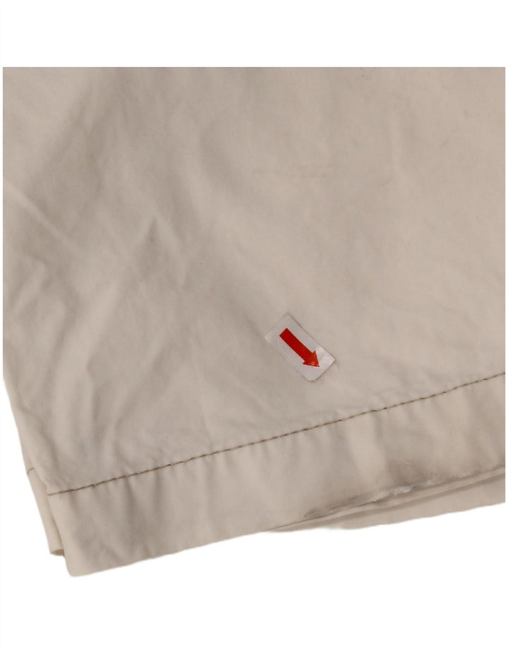 MURPHY & NYE Męskie proste spodnie codzienne W33 L32 Złamana biała bawełna