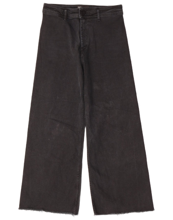 Damskie jeansy Zara The Marine Straight Wide Leg EU 42 Large W32 L29 Black
