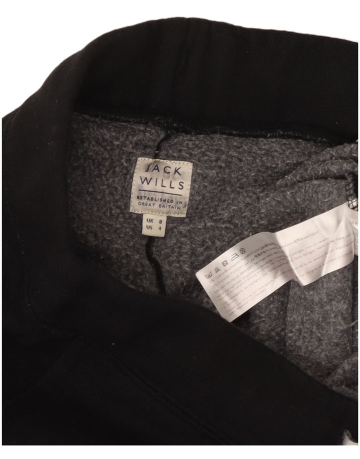 Damskie spodnie dresowe JACK WILLS Graphic Joggers UK 8 Small Black