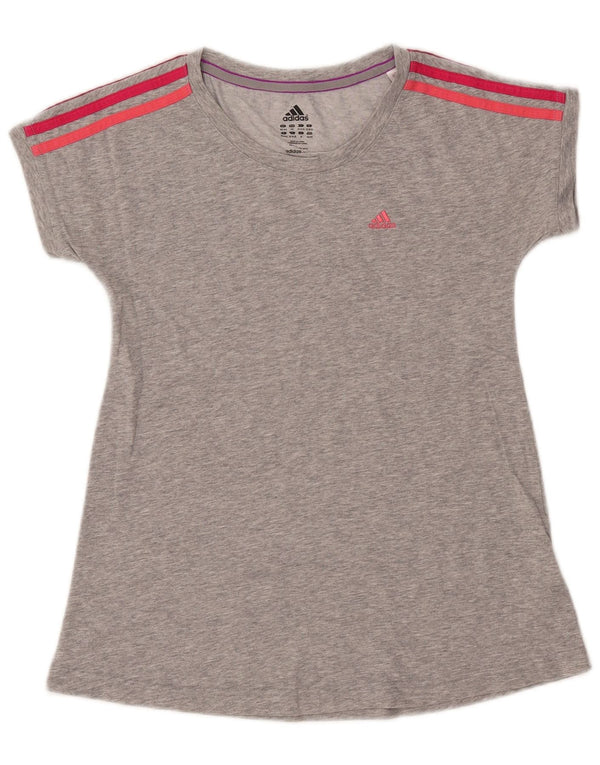 Damska koszulka Adidas Top UK 4/6 XS Szara bawełna